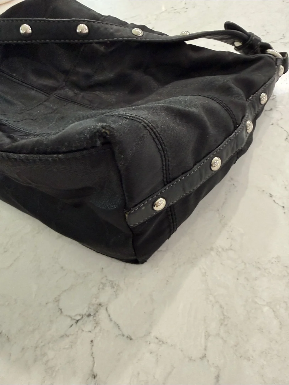 Coach black signature